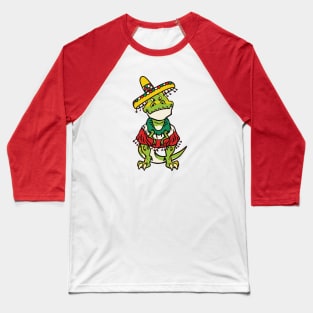 Tyrannosaurus Mex // Funny Fiesta T-Rex Baseball T-Shirt